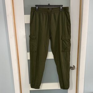 Forever 21 Olive Cargo Jogger Pants